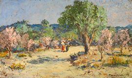 MEISSONNIER Joseph François X. 1864-1943,Personnages au milieu des arbres en fle,Etienne de Baecque 2021-12-01