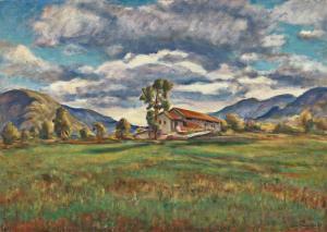 MEISTER Otto 1887-1969,Am Golfplatz,1956,Dobiaschofsky CH 2024-11-09