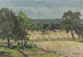 MEISTER Willy 1918,Landschaft mit Kornfeldern und Bäumen.,1943,Dobiaschofsky CH 2007-05-01