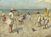 MELCHERS Frans 1868-1944,Children playing on the beach,Christie's GB 2008-02-26