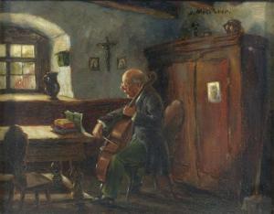 MELCHIOR JOUBERT 1800-1900,Cellospieler.,Galerie Koller CH 2006-09-18