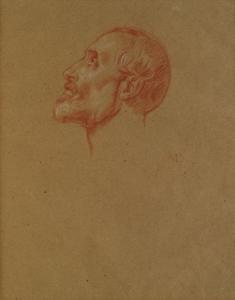 Melchoir Doze Jean Marie 1826-1913,Male head study,Rosebery's GB 2017-12-06