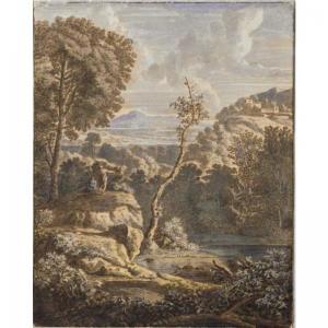 MELDER Gerard 1693-1754,two figures standing on a rock overlooking a pool,,Sotheby's GB 2004-11-02