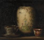 MELDRUM Duncan Max 1875-1955,STILL LIFE OF CUPS AND VASE,GFL Fine art AU 2022-03-13