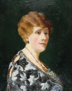 MELENIEWSKA Matylda 1900-1900,Portret kobiety,1921,Rempex PL 2015-12-16