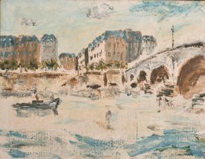 MELGRAVE Julian,'Port Marie', A view on the river Seine,John Nicholson GB 2021-05-19