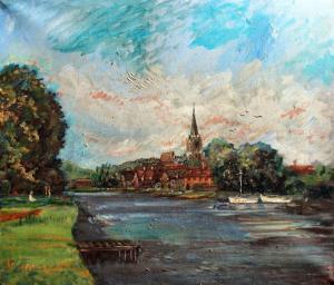 MELGRAVE Julian,River landscape,Canterbury Auction GB 2013-10-08