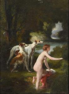 MELIN Joseph Urbain,Diana the Huntress with her hounds bathing in a po,Tennant's 2022-07-16
