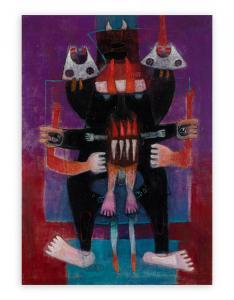 MELITON RIVERA ESPINOZA 1944,Diablada,1976,Borromeo Studio d'Arte IT 2024-04-10