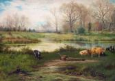 MELLIER Eugen 1800-1900,Landschaft mit Kühen am Wasser,Auktionshaus Quentin DE 2003-10-25