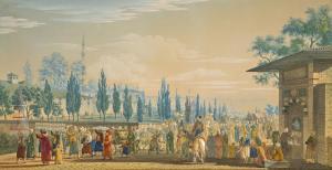 MELLING Antoine Ignace 1763-1831,Procession en l\’honneur d\’un mariage turc,Christie's 2023-03-22