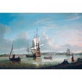 MELLISH Thomas 1761-1778,woolwich seen across the thames from galleon's poi,Sotheby's GB 2005-06-30