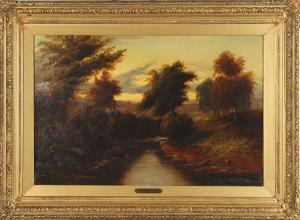 MELLOR J.P 1800-1900,Landscape with stream,1875,Dargate Auction Gallery US 2008-11-07