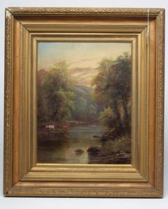 MELLOR Joseph 1850-1885,On the River Wharfe Near Ilkley,Hartleys Auctioneers and Valuers 2021-12-01