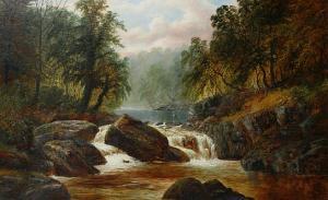 MELLOR William 1851-1931,A wooded river scene with a heron perched onthe rocks,Bonhams GB 2011-02-06