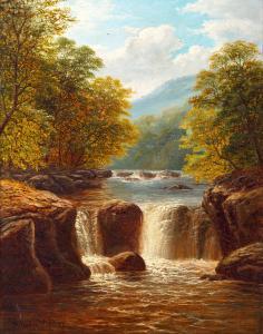 MELLOR William 1851-1931,River and waterfall,Tennant's GB 2024-03-16