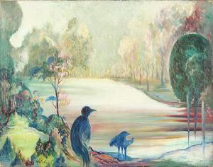 MELOHS Charles 1896-1991,Fantasy Landscape,Trinity Fine Arts, LLC US 2009-10-17
