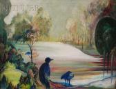 MELOHS Charles 1896-1991,Symbolist Landscapewith Bird,Skinner US 2010-04-14