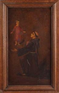 MELOTTY C,Mönch mit dem Jesuskind,1898,Twents Veilinghuis NL 2016-07-08