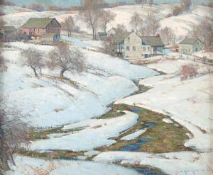 MELTZER Arthur 1893-1989,Snow Landscape,1925,Freeman US 2023-12-05