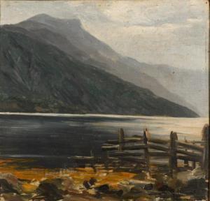 MELTZER Gunther 1865,Fjordlandschaft,1891,Wendl DE 2020-06-25