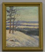 MELVILLE GRAVES Albert 1862-1950,Winter Landscape,1934,Skinner US 2017-11-17