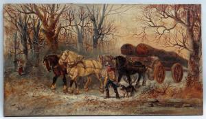 MELVILLE Harden Sidney 1824-1894,Carting Timber,Rogers Jones & Co GB 2021-12-03