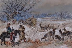 MELVILLE Harden Sidney 1824-1894,Feeding the deer,Bellmans Fine Art Auctioneers GB 2021-10-12