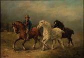 MELVILLE Harden Sidney 1824-1894,Rider with Horses,Jackson's US 2009-12-08