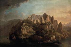 MELVILLE Hellen 1700-1800,A rocky Italianate landscape,Christie's GB 2010-06-30
