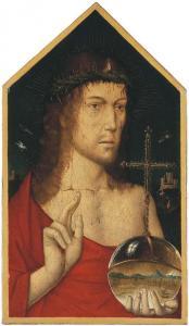 MEMLING Hans 1433-1494,Le Christ Salvator Mundi,Christie's GB 2004-06-24