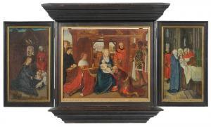 MEMLING Hans 1433-1494,Triptych of the Adoration of the Magi,1479,Brunk Auctions US 2019-03-22