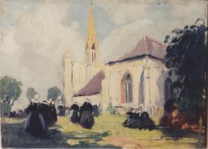 MENARDEAU Maurice 1897-1977,Église bretonne,Etienne de Baecque FR 2024-03-14