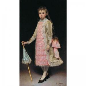 MENDEZ Manuel 1930,young girl with a parasol,Sotheby's GB 2002-11-21