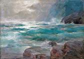 Mendlik OSZKáR 1870-1963,Stormy sea,Nagyhazi galeria HU 2018-05-28
