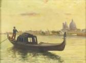 MENEGHELLI Enrico 1853-1912,Gondola in laguna,Colasanti Casa D'Aste Roma IT 2016-10-25