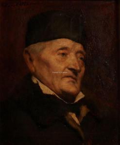 MENET Florent 1872-1942,Portrait d'un homme agé,1894,Campo & Campo BE 2019-05-28