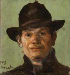 MENET Florent 1872-1942,Portrait de Louis Thévenet,1907,De Vuyst BE 2019-05-18