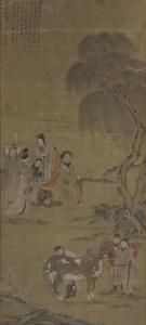 MENGFU ZHAO 1254-1322,FIGURES WITH HORSE,1299,Christie's GB 2014-03-19