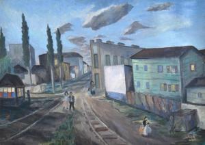 MENGHI JOSE LUIS 1904-1985,NOCTURNO DE ENTREVIAS,Galeria Arroyo AR 2022-03-17