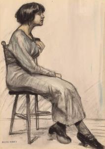 MENINSKY Bernard 1891-1950,Seated woman,Peter Wilson GB 2024-03-28