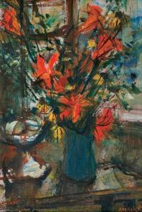 MENKES Zygmunt Joseph 1896-1986,FLOWERS,c.1950,Agra-Art PL 2024-03-17