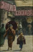 MENPES Mortimer L. 1855-1938,a busy japanese street,Sotheby's GB 2003-06-12