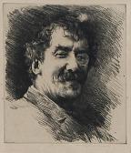 MENPES Mortimer L. 1855-1938,Portrait of Whistler,1885,Bonhams GB 2012-02-22
