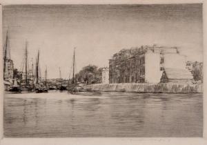 MENPES Mortimer L. 1855-1938,Rotterdam Canal,Elder Fine Art AU 2023-07-31