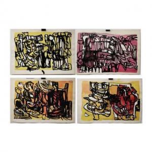 MENSES Jan 1933,UNTITLED (ABSTRACTS WITH FIGURES),2013,Waddington's CA 2019-03-09