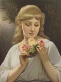 MENZLER Wilhelm 1846-1926,portrait of a fair haired beauty contemplating thr,Christie's 2013-11-26