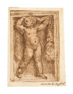 MENZOCCHI FRANCESCO 1502-1574,Ein Putto mit einer Ghirlande,Palais Dorotheum AT 2023-10-04