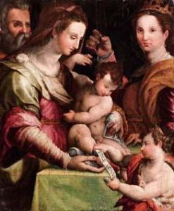 menzocchi,Sacra famiglia con san Giovannino e santa martire,Finarte IT 2009-12-12