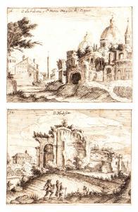 MERCATI Giovanni Battista 1591-1645,a) Veduta della Suburra con Santa Maria Mag,Bertolami Fine Arts 2023-11-23